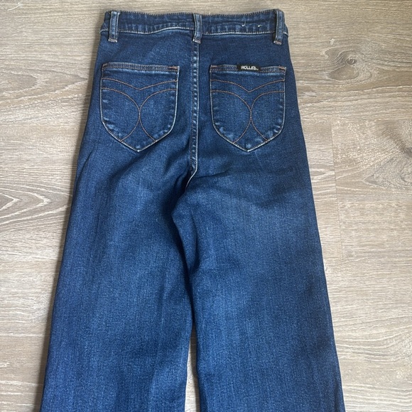 ROLLA'S Dark Blue Wide Leg Jeans - Picture 13 of 16